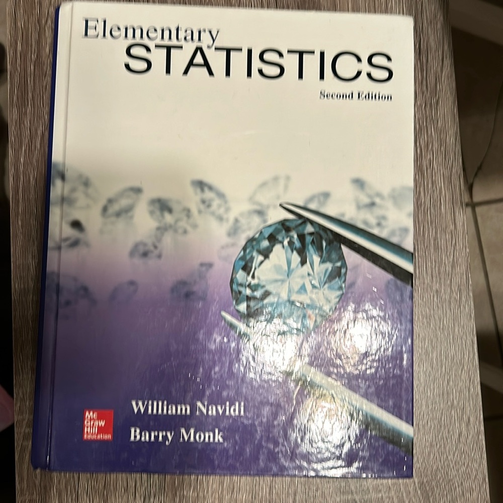 Elementary Statistics second edition,  William  Navidi, hard cover